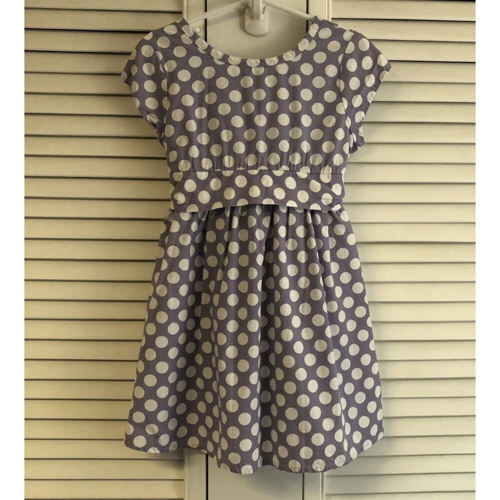 Hatley Size 4 Light Purple With White Polka Dots Dress